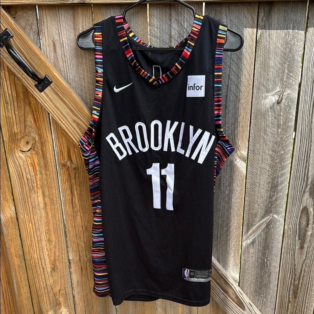Nike Swingman Brooklyn Nets City Edition Irving "11" Stitched Jersey Mens Small